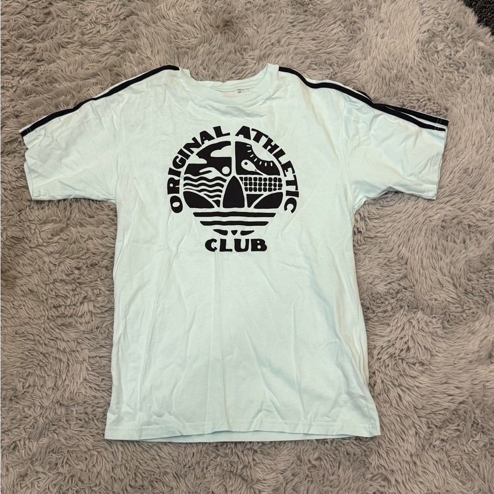 Adidas Light Blue Graphic Tee
